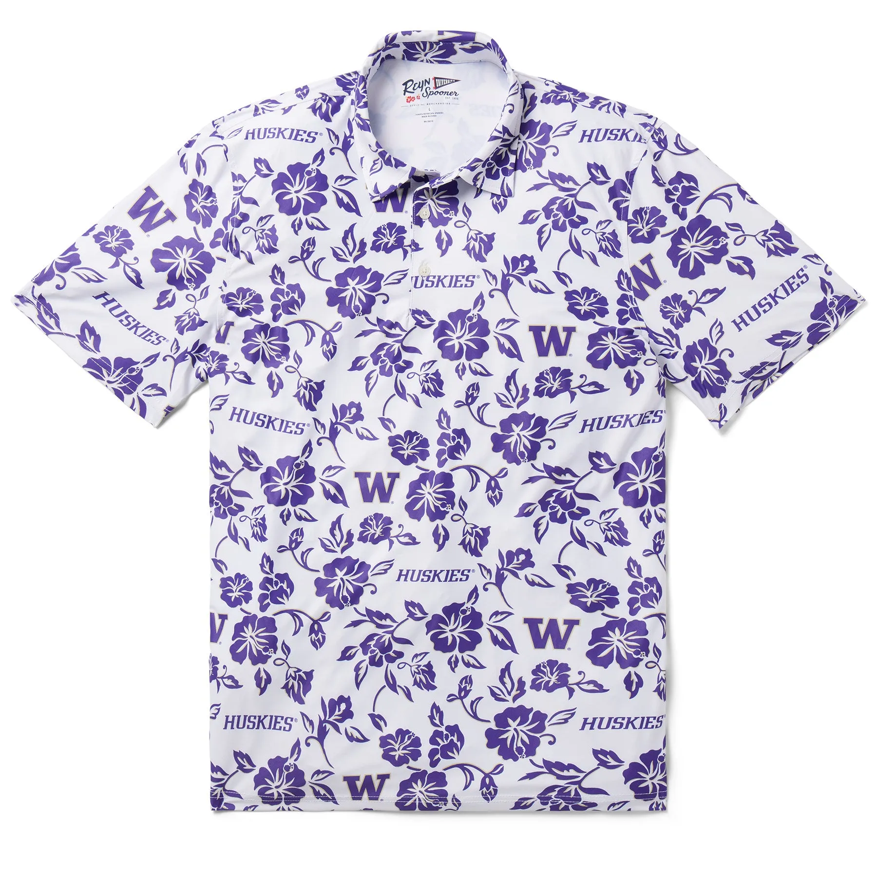 UNIVERSITY OF WASHINGTON GAME DAY PERFORMANCE POLO / Performance Fabric