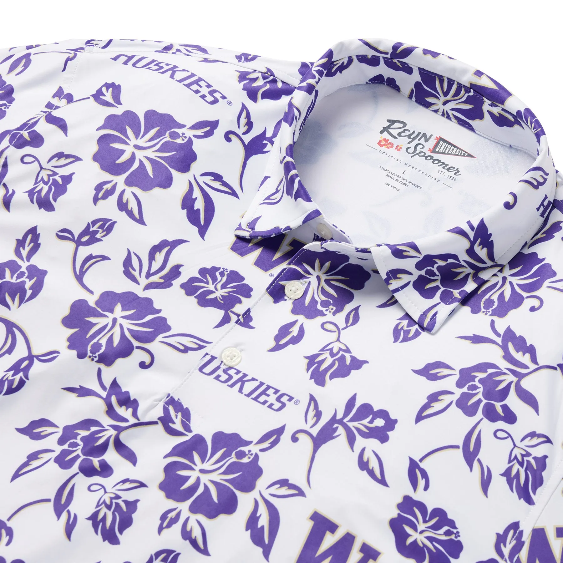 UNIVERSITY OF WASHINGTON GAME DAY PERFORMANCE POLO / Performance Fabric