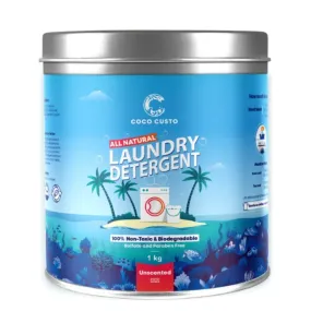 Unscented Natural Laundry Detergent with Refill Pack - upto 3Kg