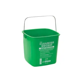 Winco PPL-3G 3 Qt Green Cleaning Bucket
