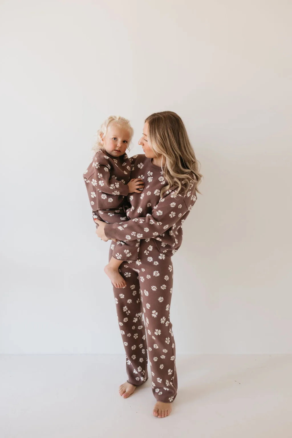 Women's Knit Pant Set | Midnight Meadow