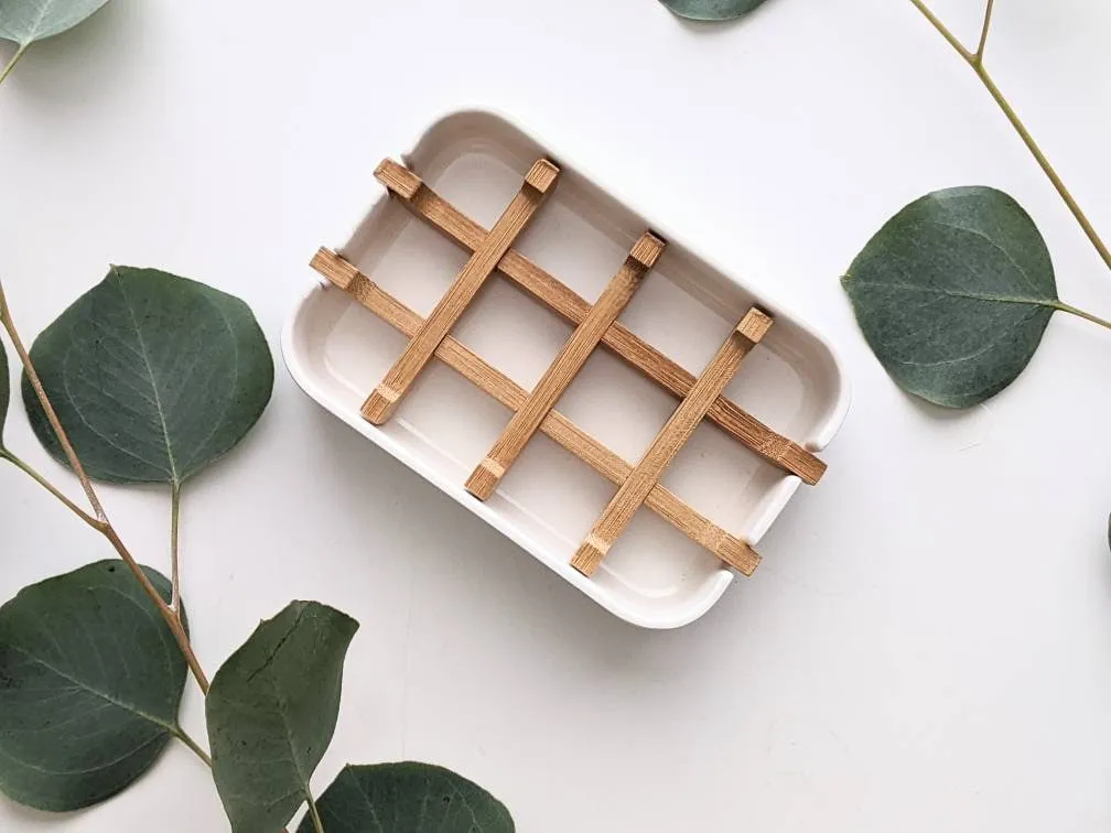 Zero Waste Cleaning Set - Dish Soap Bar Brick, Eco Friendly Bamboo Brush, Cleaning Supplies Sustainable Product
