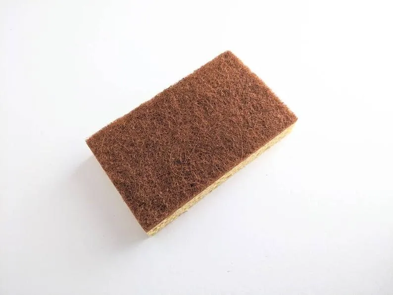 Zero Waste Cleaning Set - Dish Soap Bar Brick, Eco Friendly Bamboo Brush, Cleaning Supplies Sustainable Product